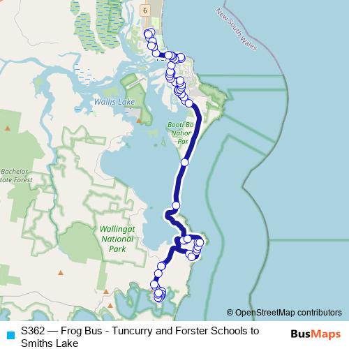 S362 bus Line Map
