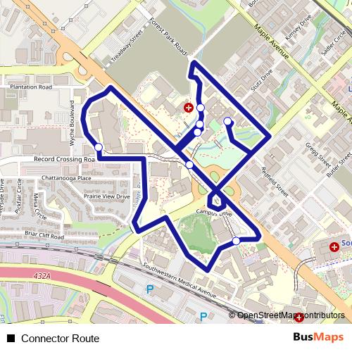 Connector Route bus Line Map