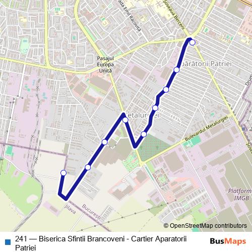 241 bus Line Map