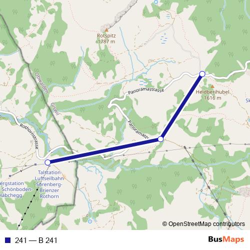 241 bus Line Map