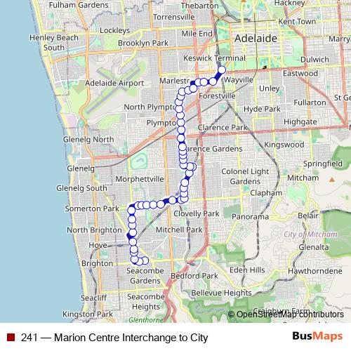 241 bus Line Map