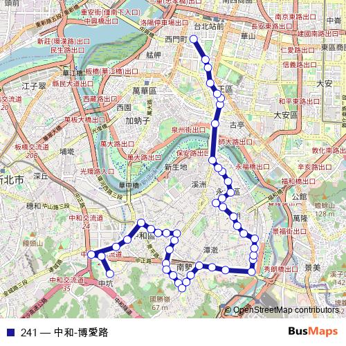 241 bus Line Map