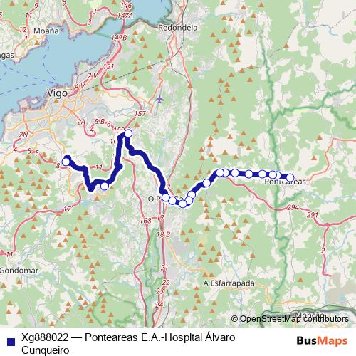 Xg888022 bus Line Map