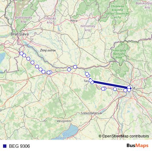 BEG 9306 rail Line Map