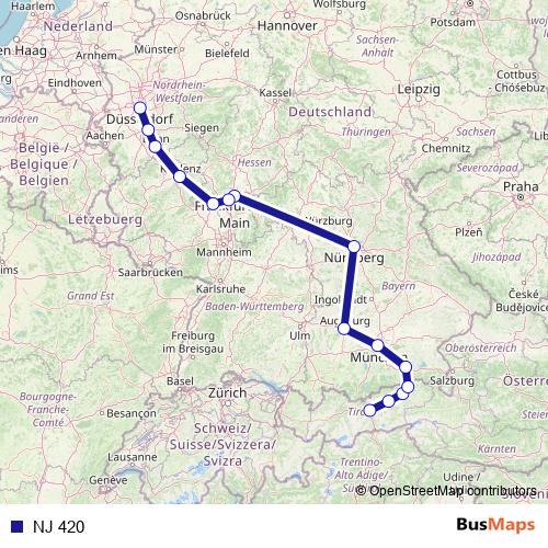 NJ 420 rail Line Map