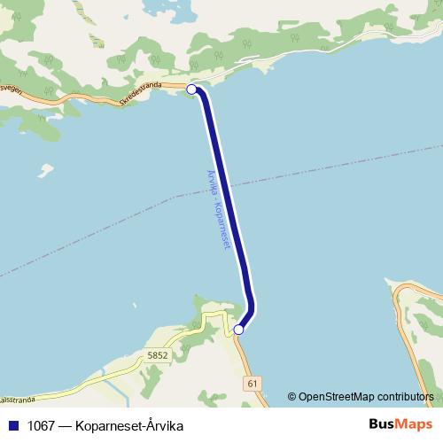 1067 ferry Line Map