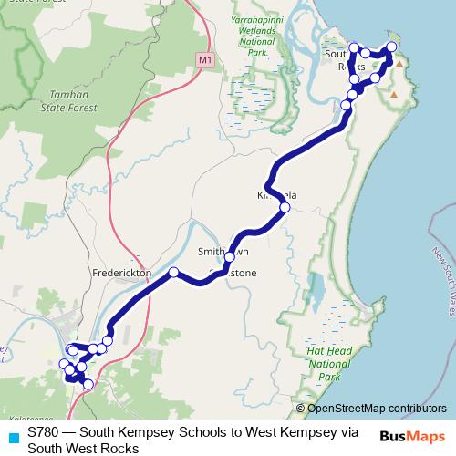 S780 bus Line Map