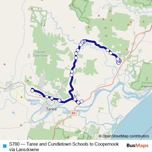 S780 bus Line Map
