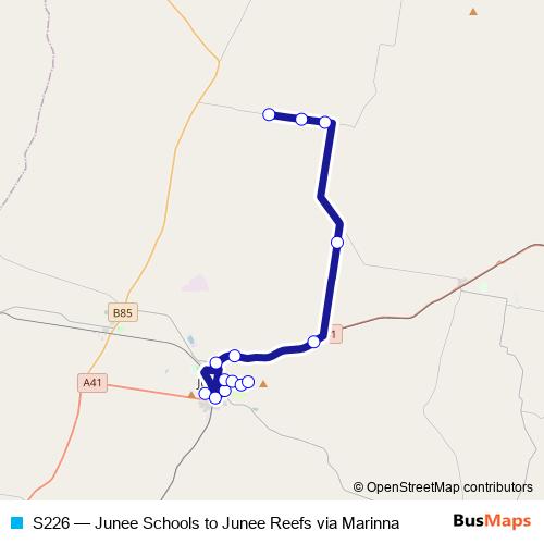 S226 bus Line Map