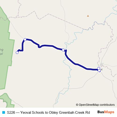 S226 bus Line Map