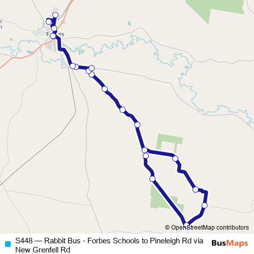 S448 bus Line Map
