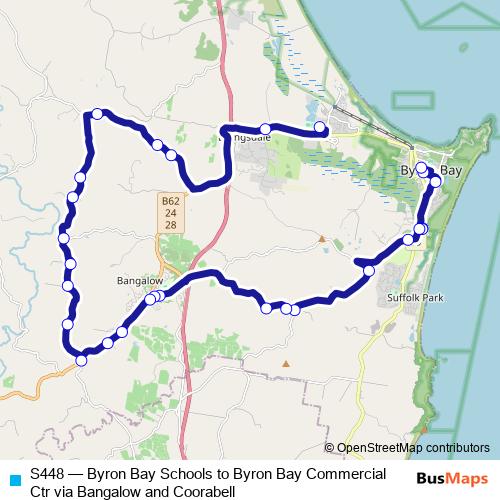 S448 bus Line Map
