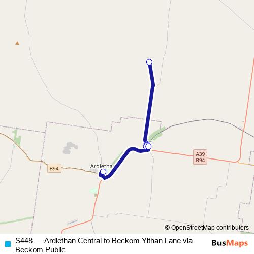 S448 bus Line Map