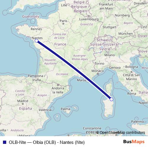 OLB-Nte air Line Map
