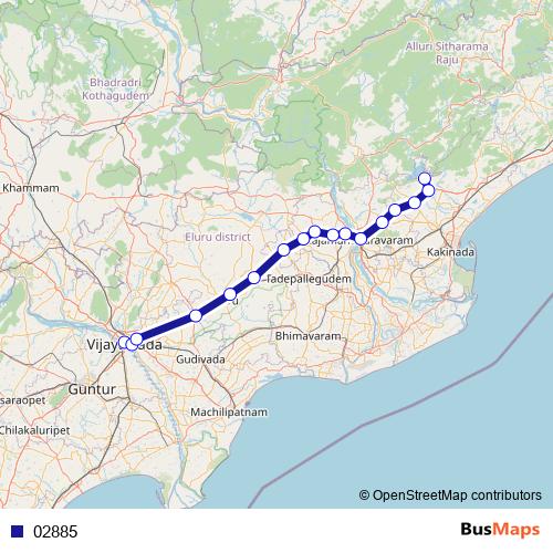 02885 bus Line Map