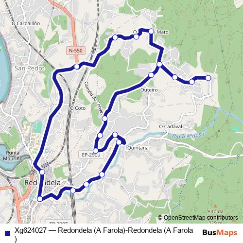 Xg624027 bus Line Map