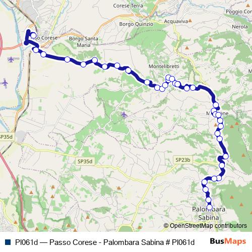 Pl061d bus Line Map