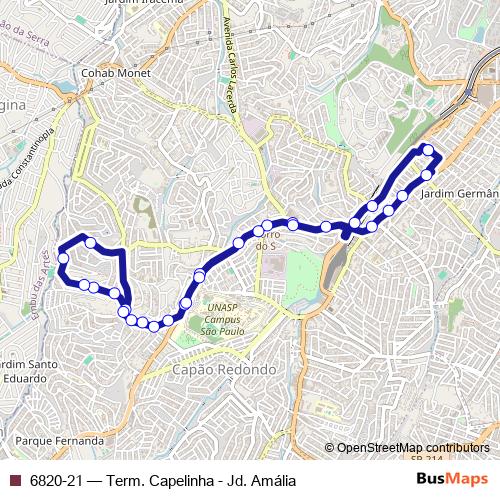 6820-21 bus Line Map