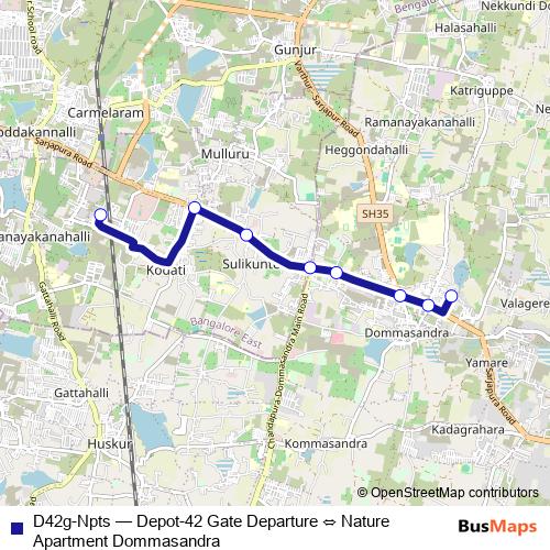 D42g-Npts bus Line Map