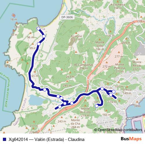 Xg642014 bus Line Map