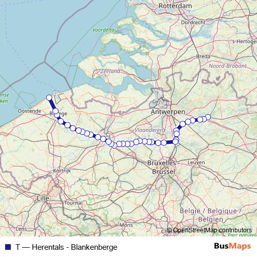 T rail Line Map