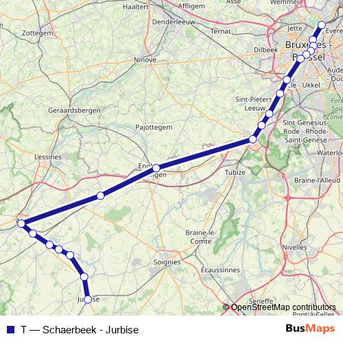 T rail Line Map