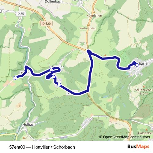 57eht00 bus Line Map