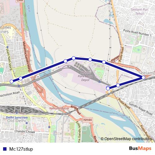 Mc127stlup bus Line Map