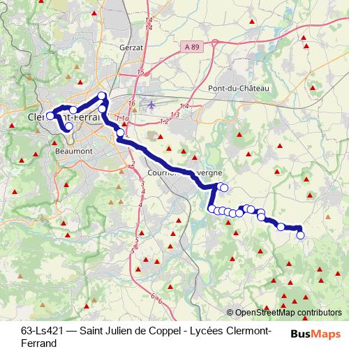 63-Ls421 bus Line Map