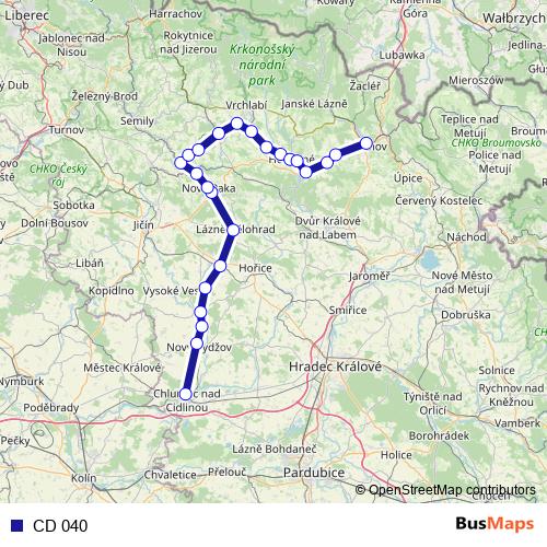 CD 040 rail Line Map