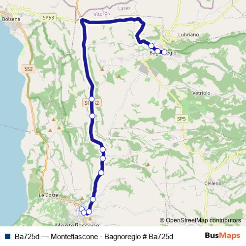 Ba725d bus Line Map
