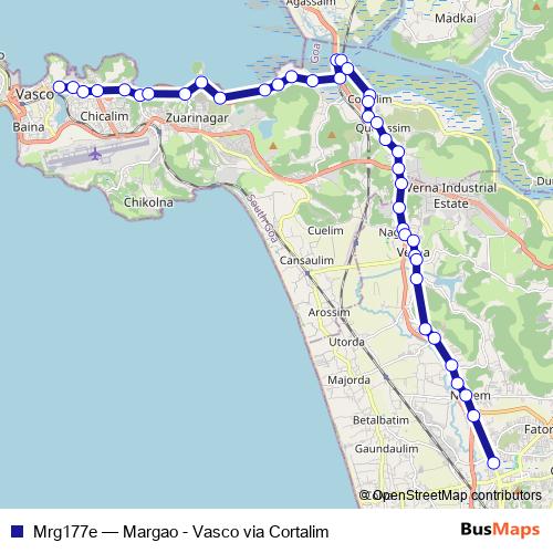 Mrg177e bus Line Map
