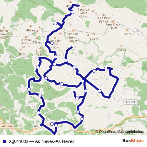 Xg641003 bus Line Map