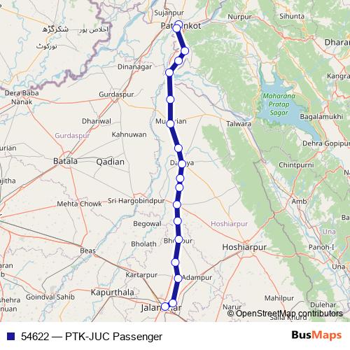 54622 rail Line Map