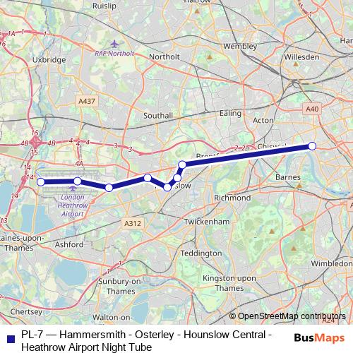 PL-7 bus Line Map