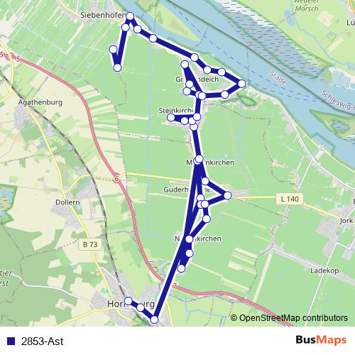 2853-Ast bus Line Map