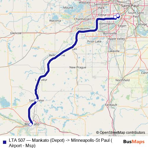 LTA 507 bus Line Map