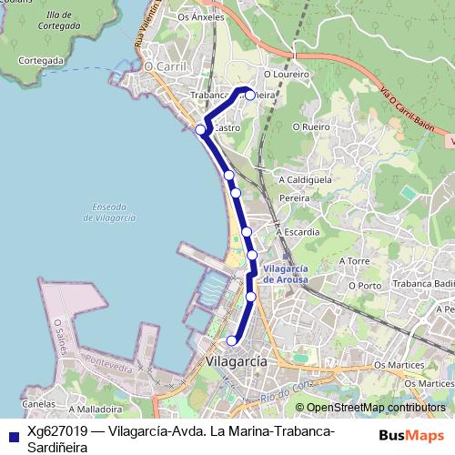 Xg627019 bus Line Map