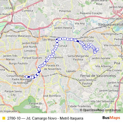 2780-10 bus Line Map