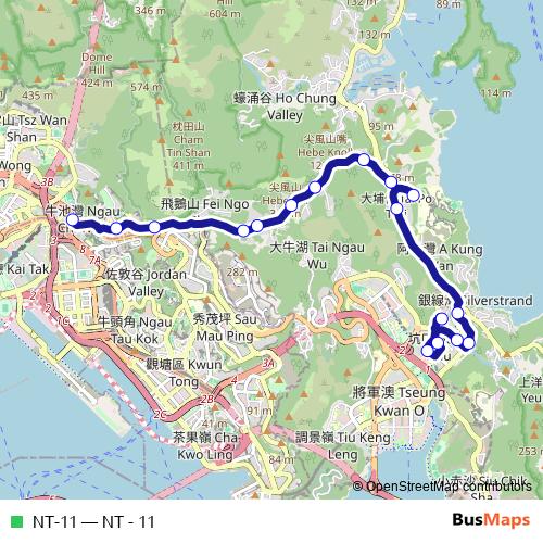 NT-11 bus Line Map