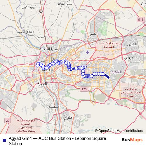 Agyad Gm4 bus Line Map