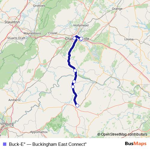 Buck-E* bus Line Map