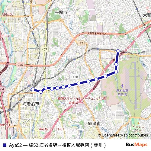 Aya52 bus Line Map