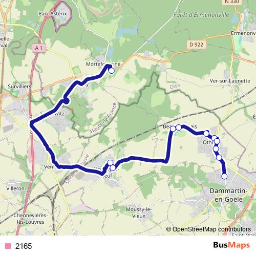2165 bus Line Map