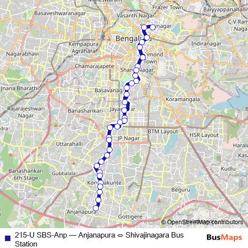 215-U SBS-Anp bus Line Map