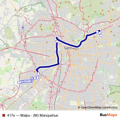 417e bus Line Map