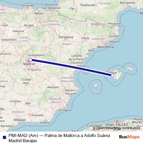 PMI-MAD (Am) air Line Map