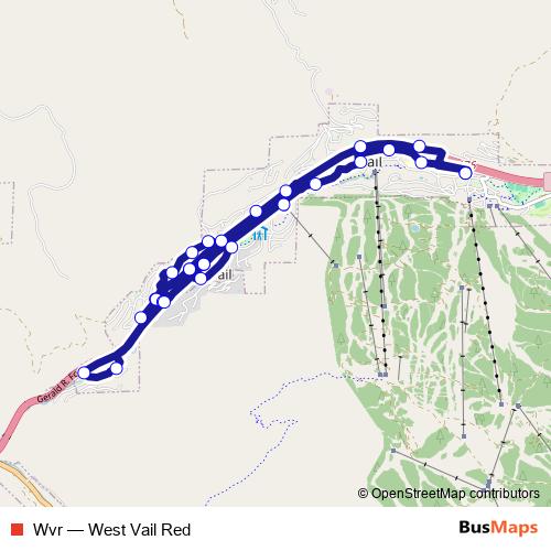 Wvr bus Line Map