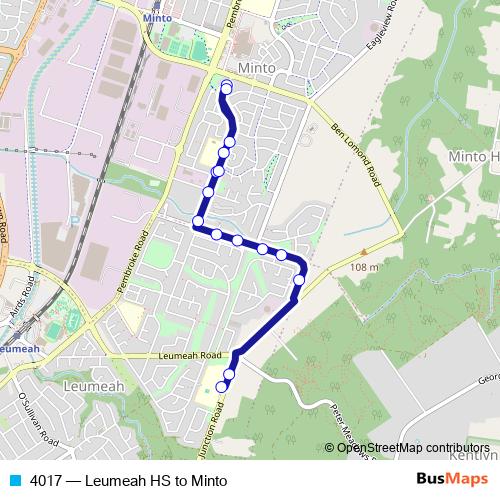 4017 bus Line Map
