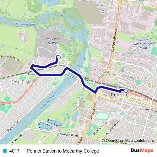 4017 bus Line Map